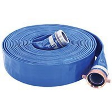 ABBOTT RUBBER ABBOTT RUBBER COLORmaxx 1147-3000-50 Pump Discharge Hose Assembly, 3 in ID, Male x Female, PVC 1147-3000-50